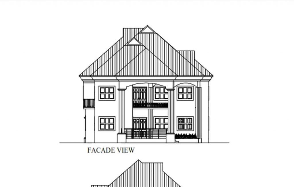 house plan drawing elevation