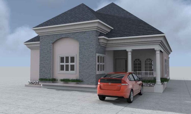 3 bedroom bungalow house plan