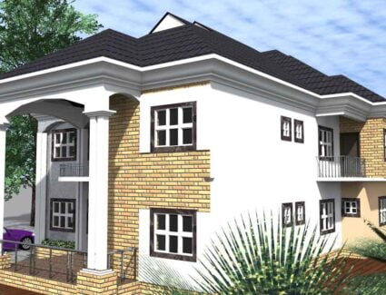 6 bedroom duplex house plan