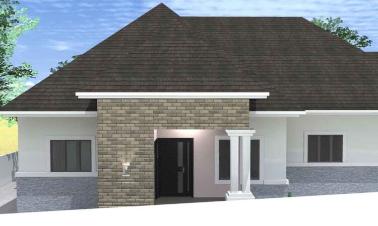 2 units of 2 bedroom house design