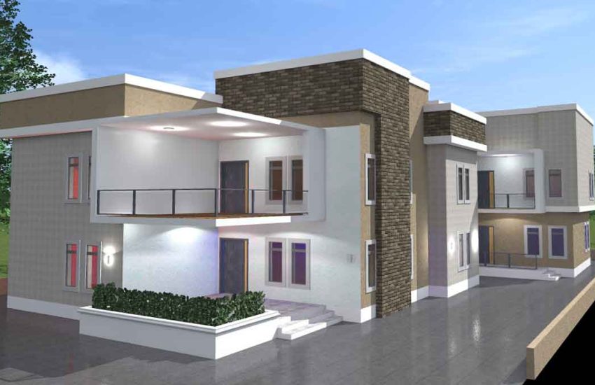 4 bedroom duplex house plan