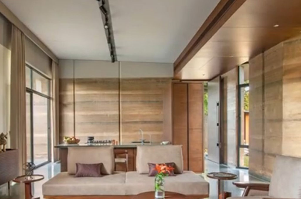 rammed earth home