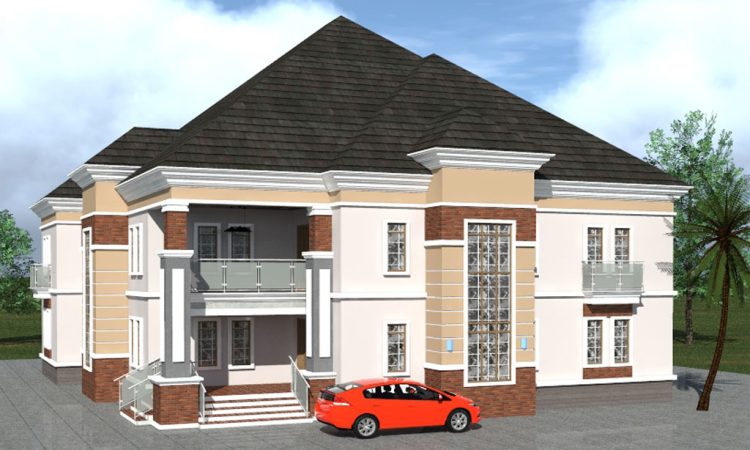 modern 6 bedroom duplex house plan