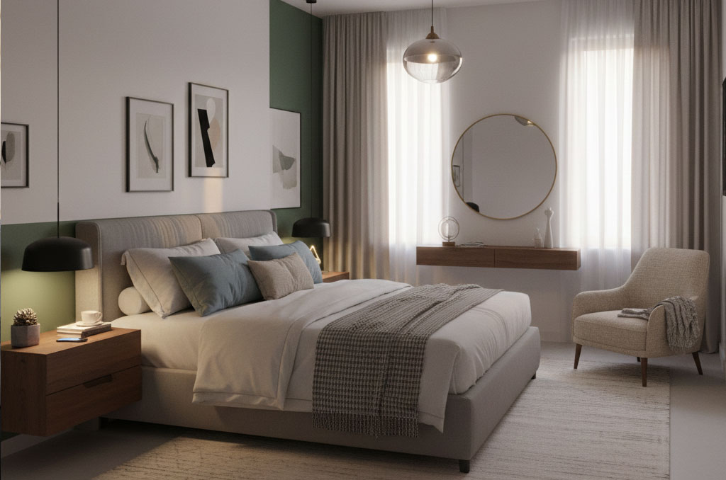 bedroom with furniture