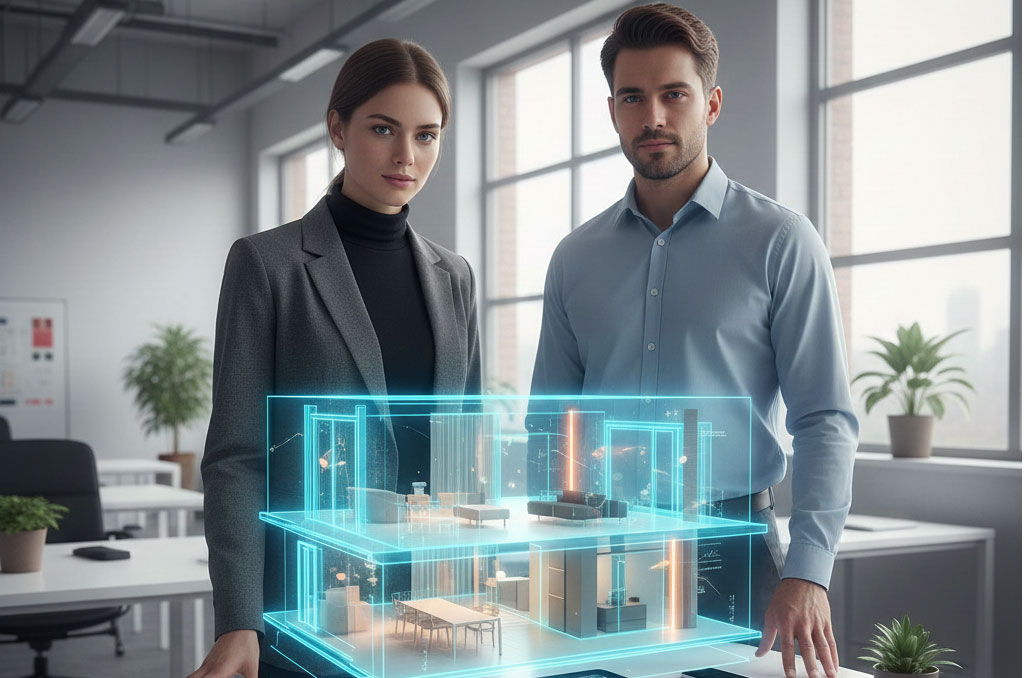 architect and a homeowner