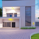 4 bedroom duplex house plan
