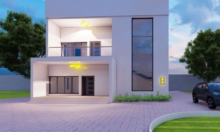4 bedroom duplex house plan