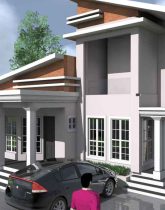 duplex house plan flat roof