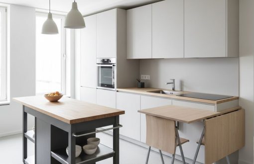 cleverly designed small kitchen