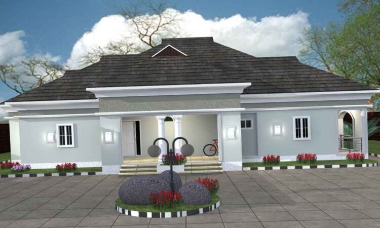 4 bedroom bungalow house plan