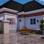 Nigerian house plan 3 bedroom bungalow