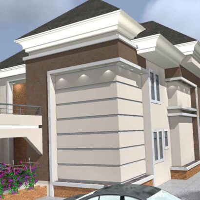 Nigerian house plan 4 bedroom bungalow