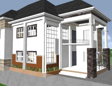 5 bedroom duplex house plan