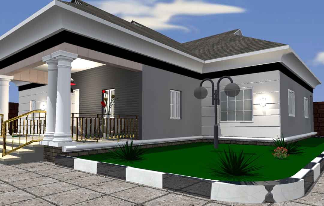 Royal Design 3 Bedroom Nigeria House, Nigeria House Plan Design Styles